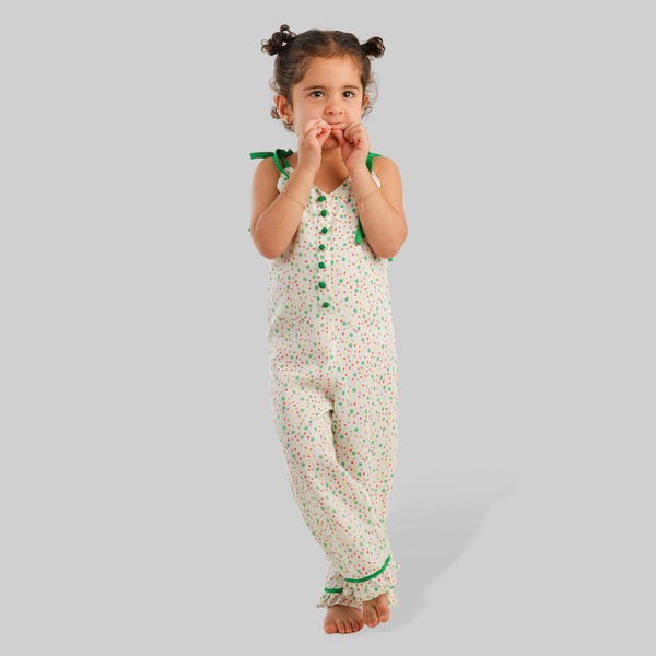 Paint pop girls jumpsuit