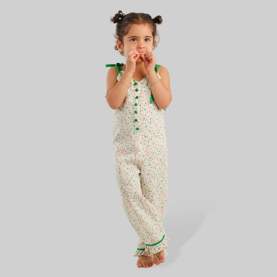 Paint pop girls jumpsuit