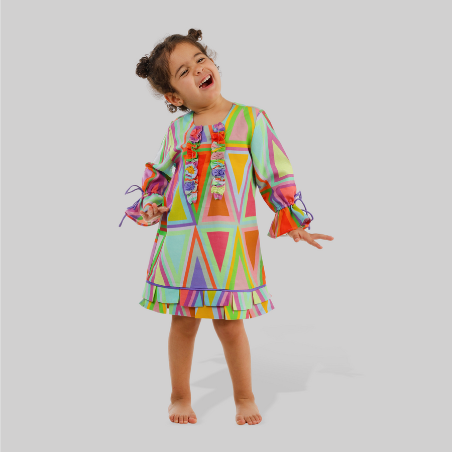 Tribal Essence ruffle dress