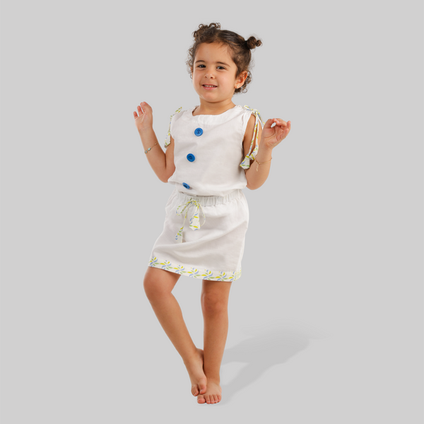 Summer canvas skirt set