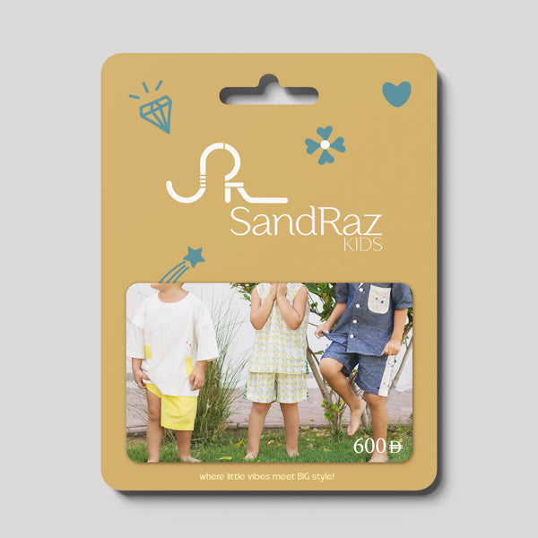 SandRaz Kids Gift Card - Gold