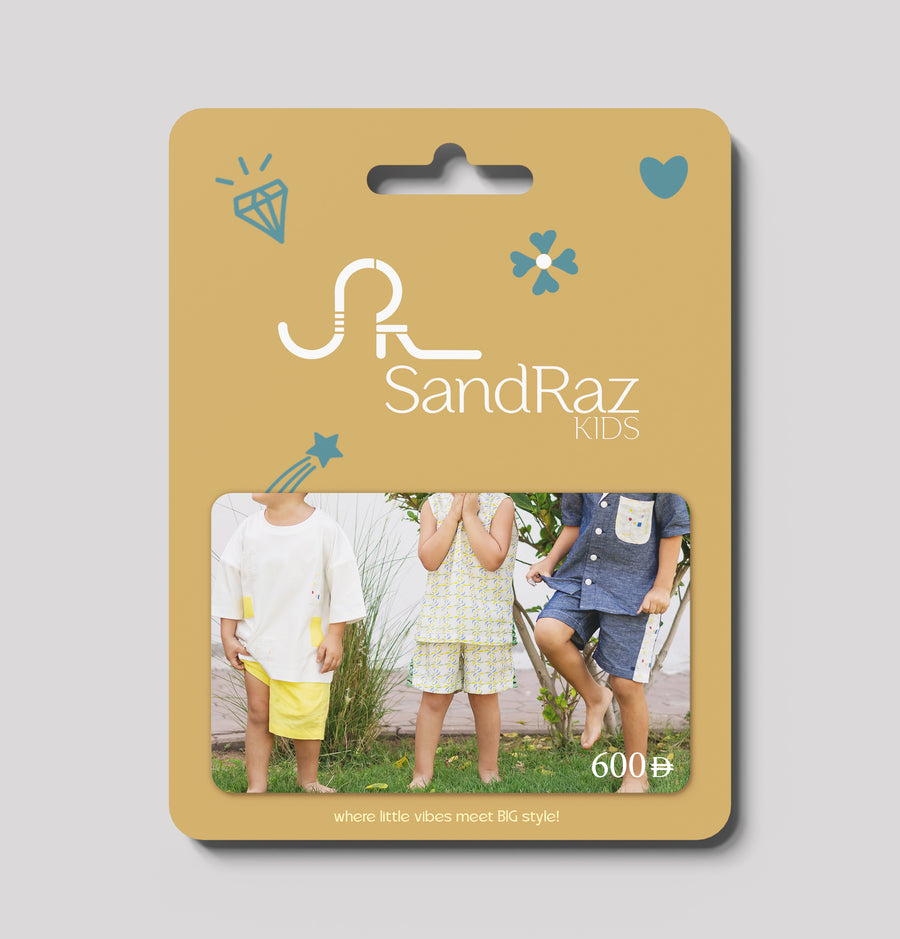 SandRaz Kids Gift Card - Gold
